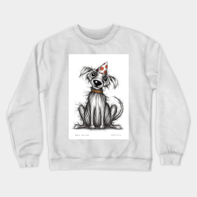 Boris the dog Crewneck Sweatshirt by Keith Mills